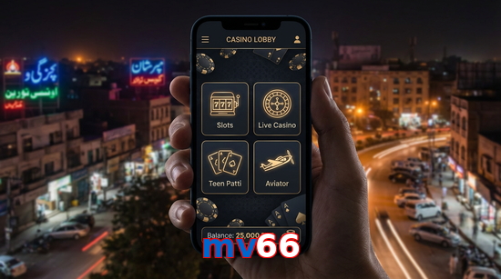 Main screen of Mv66 app page for PK players