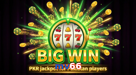 Big win animation on Mv66 slot game